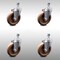 Service Caster 5 Inch SS High Temp Glass Filled Nylon Swivel 10mm Threaded Stem Caster Set SCC-SSTS20S514-GFNSHT-M1015-4 - alternate 1